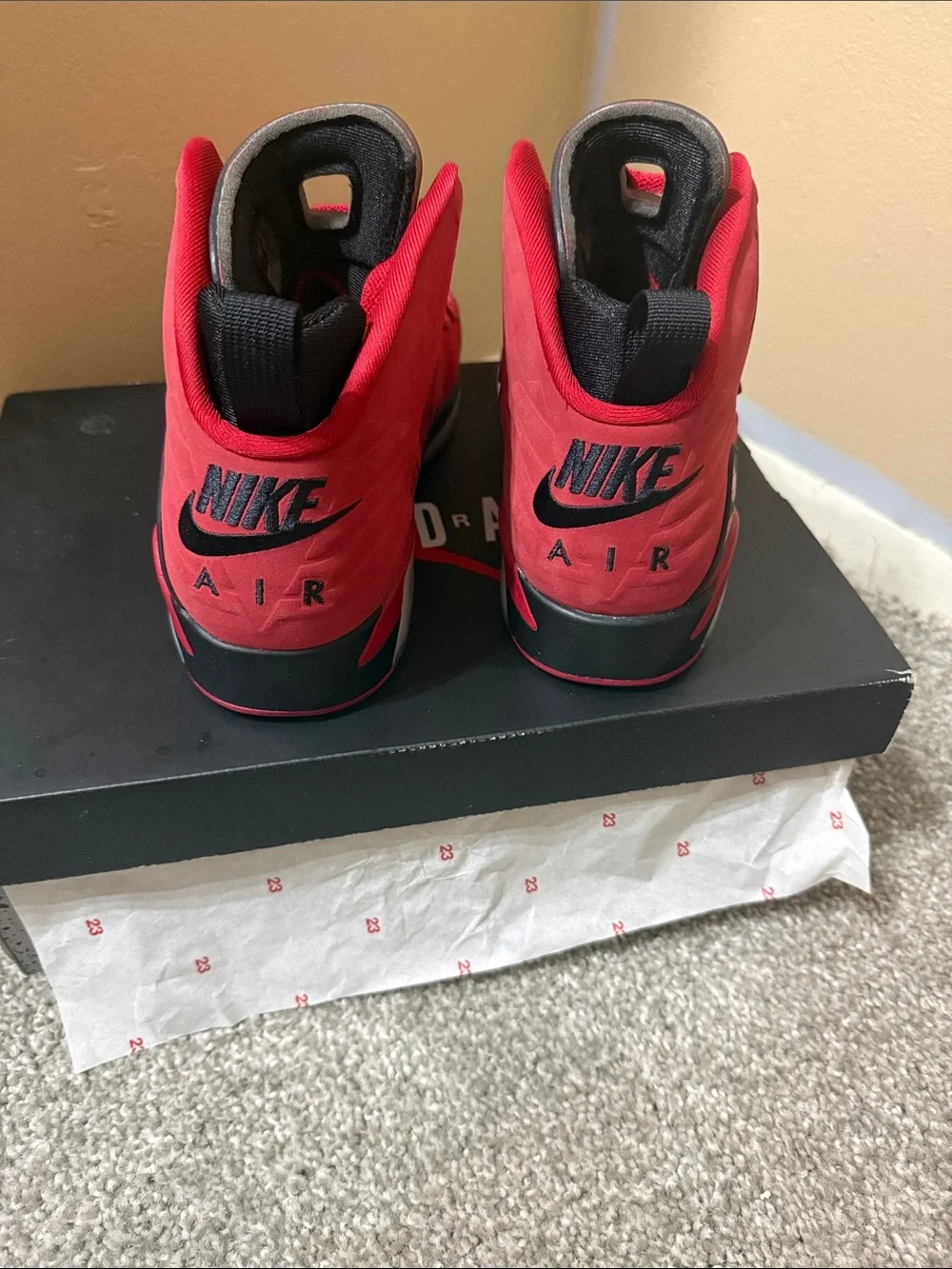 Jordan MVP Retro High Top in Red and Black